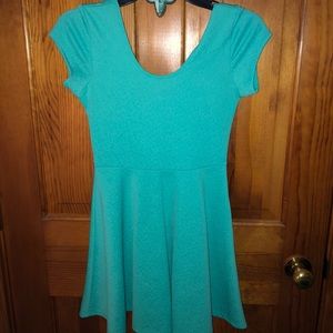 Mint green short dress